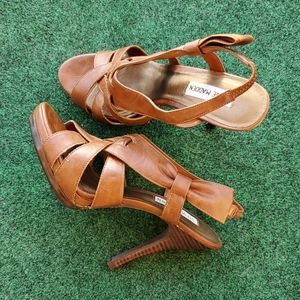 Steve Madden leather heel sandals